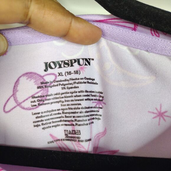 Joyspun 2pc Pajamas Set Moon Stars Top Pants Womens Size XL Purple Pink - Picture 5 of 7